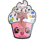 thumbnail image 2 of Cake Topper Rosa Glitter #4 Velin Fiestin Cake topper Glitter #4, 2 of 9
