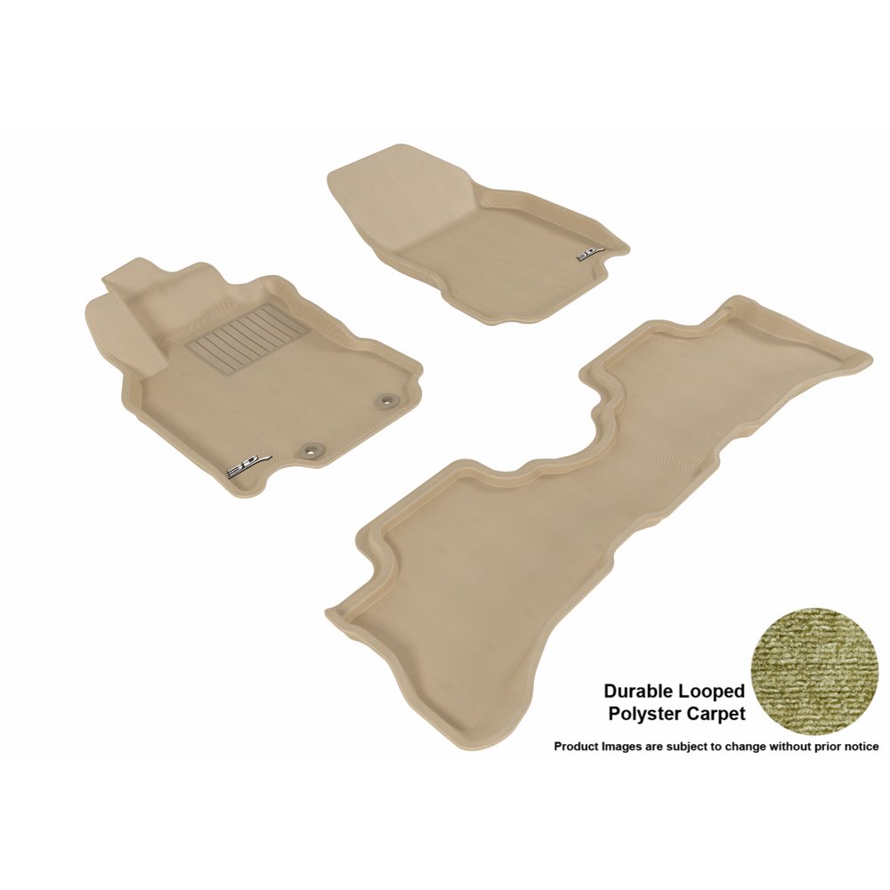 3D MAXpider 20092014 Nissan Cube Front & Second Row Set All Weather