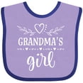 thumbnail image 3 of Inktastic Grandma Girl for Granddaughter Girls Baby Bib, 3 of 4
