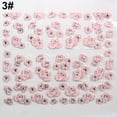 thumbnail image 4 of Joernso 3D Embossed Pink Flowers Design Nail Art Decal Tips Stickers Manicure Tool, 4 of 7