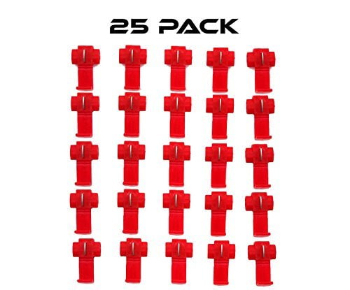 G/·PEH 125 Solderless Quick Splice Snap Wire Connector 50 pcs red 22 Through 18 Gauge,50 pcs Blue 16 Through 14 Gauge,25 pcs Yellow 12 Through 10 Gauge