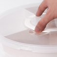 thumbnail image 3 of 2X 4-Compartment Vegetable Tray Snack Storage Box with Lid Fruit Bowl with Lid, 3 of 5
