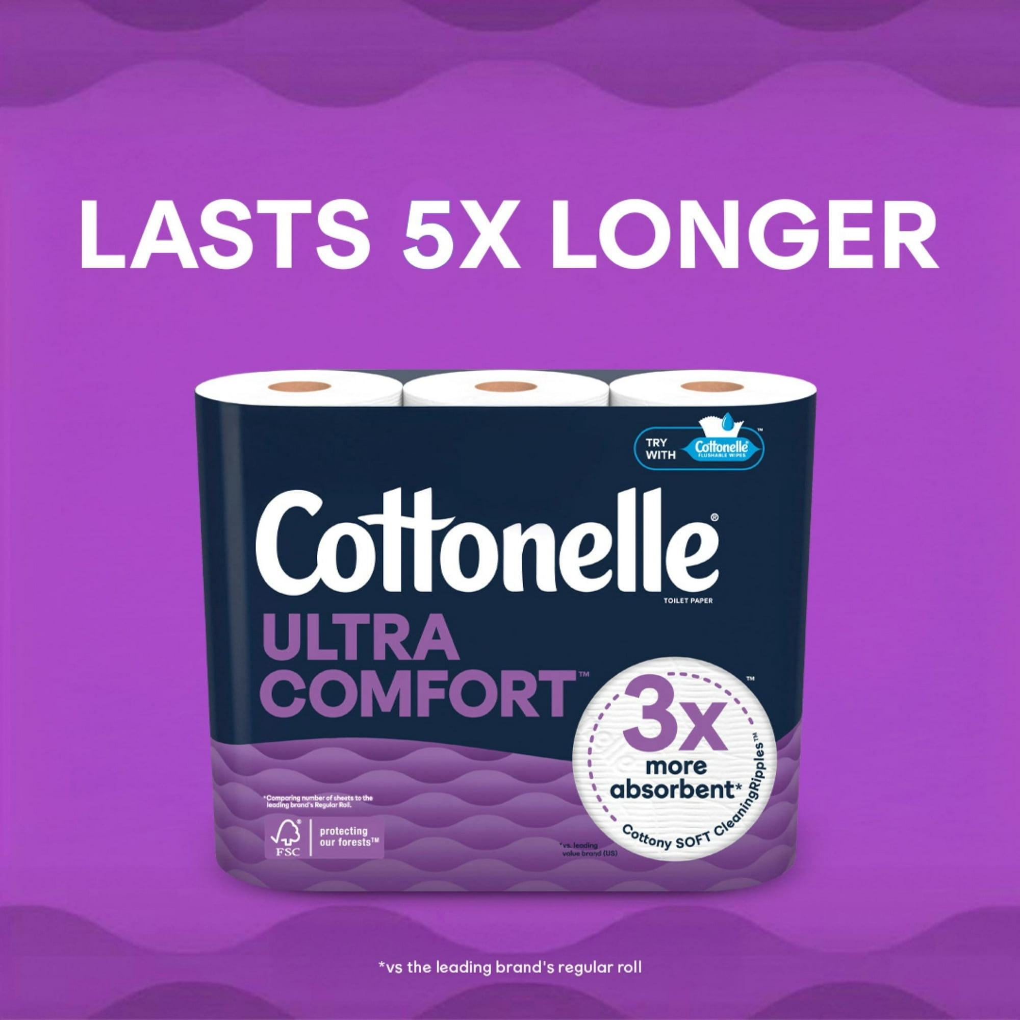 Cottonelle Ultra Comfort Toilet Paper 12 Mega Rolls