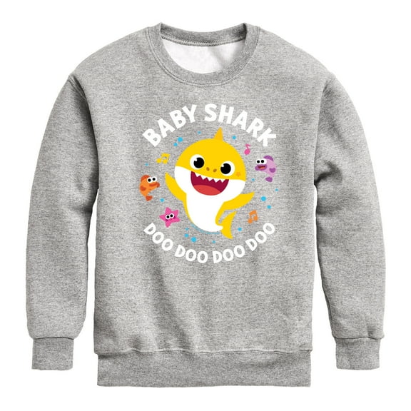 Baby Shark Doo Doo Doo Doo - Toddler And Youth Crewneck Fleece Sweatshirt
