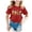 Red, variant on Ulanda Toddler Boys Girls Halloween Shirt Skeleton Ghost T-Shirts Tees Spooky Tops Short Sleeve 2-12 Years (Red, 6-7 Years)
