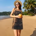 thumbnail image 3 of Fotbe Lake Meditating Elephant Vestido de Verano sin Mangas para Mujer – Vestido Midi Línea A, Estilo Camiseta Floral, Vestido Playero Casual y Fluido, 3 of 7