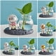 thumbnail image 1 of Gwong Decoración hogareña Adorno de astronauta de cristal tridimensional multifuncional de jarrón tridimensional con maceta transparente de flores hidróponas para escritorio Gwong 21084764, 1 of 6