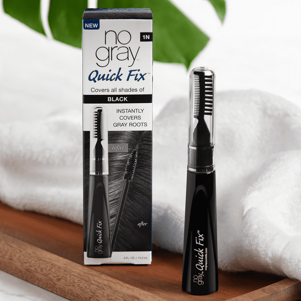 No Gray Quick Fix Hair Color, Unisex Waterproof Roots Touch-Up for