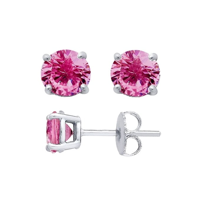 pink stud earrings