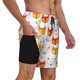 thumbnail image 2 of Balery Cute Fox with Heart Bañador para hombre, shorts de playa de secado rápido con entrepierna y forro de compresión-Small, 2 of 6