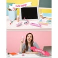 thumbnail image 3 of Set de mini engrapadora ADDY & PLUSY con 1,000 grapas, rosa, 3 of 7