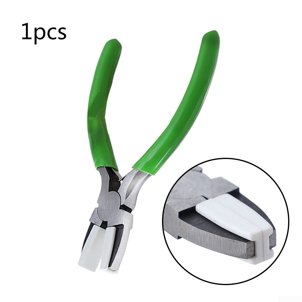 Nylon Jaw Plier Flat Nose- For Ring & Bracelet Crafting Jewelry Making Tool Etc