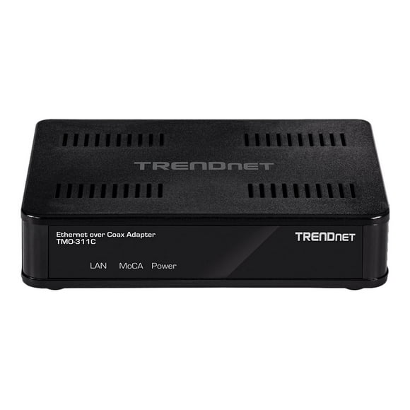 TRENDnet TMO-311C2K - Media converter - 1GbE, MoCA 2.0 - 10Base-T, 100Base-TX, 1000Base-T - F connector / RJ-45 - TAA Compliant (pack of 2)