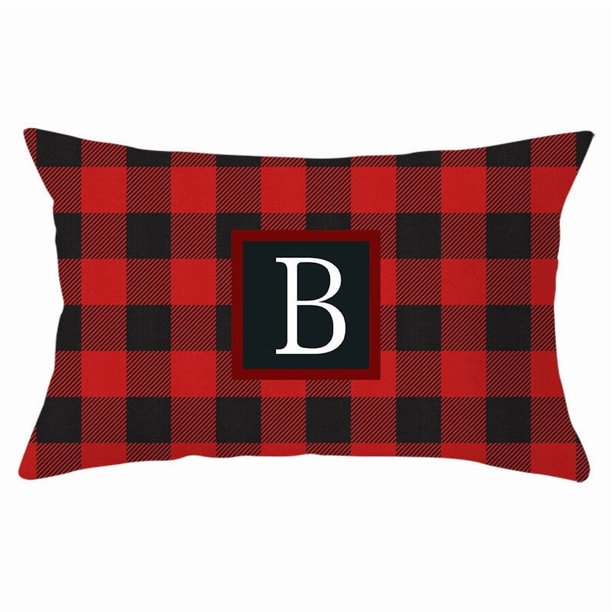 Funda de almohada navideña con diseño de muñeco sin rostro, gnomo enano, duende, enrejado, árbol de Navidad, copo de nieve, lino estampado, funda de almohada para sofá, funda de almohada de piel de me