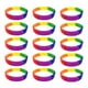 thumbnail image 1 of 15 pulseras de silicona unisex, pulseras de goma, pulseras de silicona impermeables Arco iris, 1 of 9