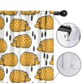 thumbnail image 4 of Blackout Kids Curtains,Hedgehog Pattern Childrens Insulated Curtains Set Of 2,Bedroom Essentials,Toddler Room Decor 52"x84"(132x213cm), 4 of 4