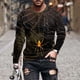 thumbnail image 1 of Blusas y camisas de manga larga con cuello redondo para hombre, blusas casuales de cuello redondo y manga larga, camisetas estampadas, blusas para hombre, 1 of 5