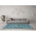 thumbnail image 3 of Ahgly Company Indoor Rectangle Persian Light Blue Traditional Area Rugs, 8' x 12', 3 of 4