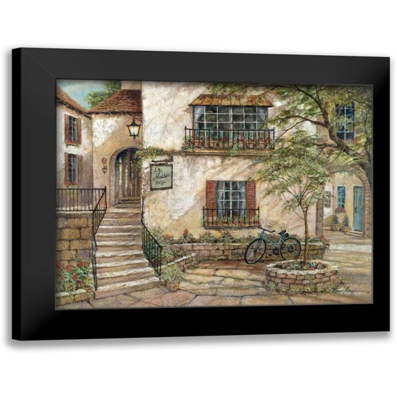 Manning, Ruane 14x12 Black Modern Framed Museum Art Print Titled - La Maison du Vin