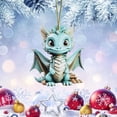 thumbnail image 1 of Adornos para árbol de Navidad, adornos colgantes para árbol de Navidad, dinosaurio, lindo gato navideño, colgante decorativo para árbol de Navidad, casa de campo, decoración para exteriores e interior, 1 of 7