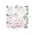 thumbnail image 3 of Peony Flowers Vinyl Wall Sticker - Vintage Lilac, 3 of 3
