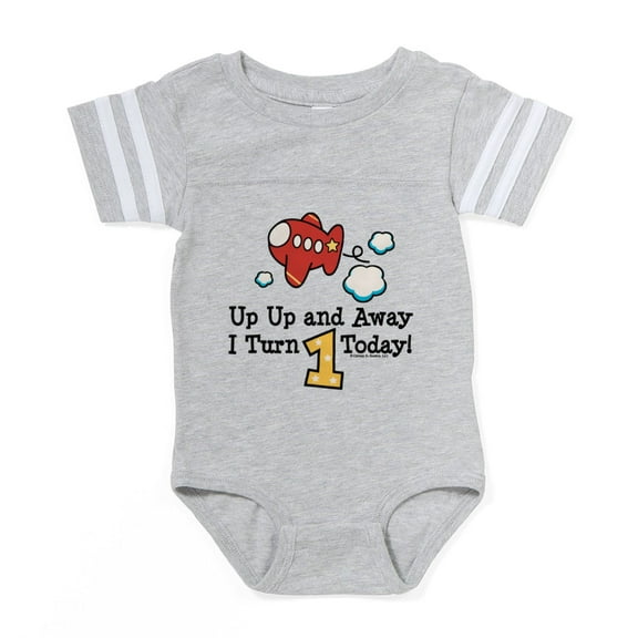 CafePress - Planebday1 - Cute Infant Baby Football Bodysuit