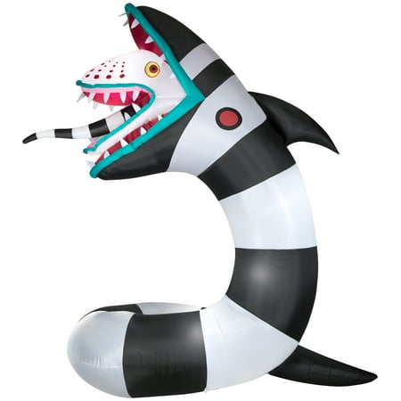 Gemmy Animated Airblown Inflatable Beetlejuice Sandworm w/LEDs Giant WB   9.5 ft Tall  Multicolored