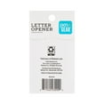 Pen+Gear Letter Opener, Stainless Steel Blade, Black
