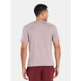 thumbnail image 3 of Athletic Works Men's and Big & Tall Men's Soft ButterCore Tee with Short Sleeves, Sizes S-5XL, 3 of 5