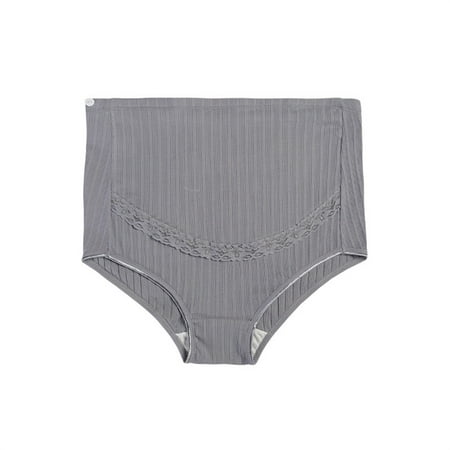 

Mrat Seamless Panties Full Coverage Ladies Panty Ladies Comfortable Prenatal Solid Color Lace Large Size Abdominal Maternity Panties High Waiste Underpants Cotton Panties Breathable