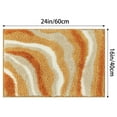 thumbnail image 6 of Unique Bargains Abstract Bathroom Rug Soft Bath Mat Non-Slip Thickening Bath Rugs Khaki 16" x 24", 6 of 6