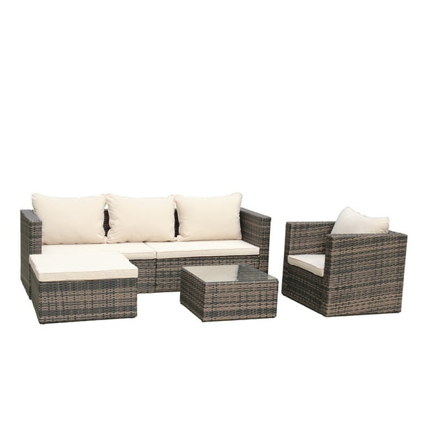 Outdoor Wicker Conversation Sets W Table 2021 Upgrade 4 Piece Sectional Patio Furniture Set With Rattan Sofa Tempered Glass 8 Soft Padded Cushions Separable Ottoman S7962 Com - Black Friday 2021 Rattan Garden Furniture Outdoor Wicker Conversation Sets W Table 2021 Upgrade 4 Piece Sectional Patio Furniture Set With Rattan Sofa Tempered Glass 8 Soft Padded Cushions Separable Ottoman S7962 Com - Black Friday 2021 Rattan Garden Furniture