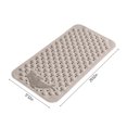 thumbnail image 3 of Tainini Bath Tub Shower Mat 17*29.5 Inch Non-Slip and Extra Large, Bathtub Mat with Suction Cups, Machine Washable Bathroom Mats with Drain Holes(Khaki), 3 of 9
