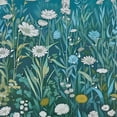 thumbnail image 5 of Orinice Ambesonne Teal Shower Curtain, Dreamy Silhouettes of Farmhouse Garden with Daisy Floral Cold Tones Rustic, Cloth Fabric Bathroom Decor Set with Hooks,  36x72, 5 of 7
