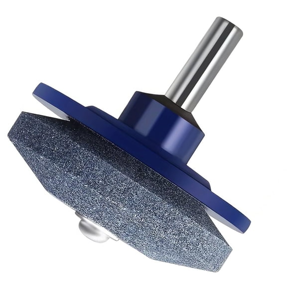 JAMCORAX Lawnmower Sharpener,Lawn Mower Sharpening Stone Wheel,Garden Grinding Tool for Outdoor Lawn Mowers and Garden Tools(Blue)