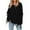 Black, variant on UJNDER Women Casual Large Size Pullover Sweater Tassel Long Sleeve Loose Round Neck Sweater Top Cozy Sweaters for Women Hot Pink L