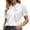 White, variant on yillto Womens Summer Tops V Neck Business Blouse Pullover Lightweight Loose Casual Office Dressy Shirts