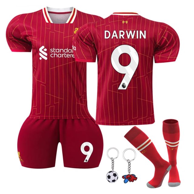 2025 Liverpool Domicile 9 Darwin Maillots de Soccer Kits