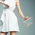 thumbnail image 6 of Women Clear Purse Acrylic Clear Clutch Bag, Shoulder Handbag With Removable Gold Chain Strap, 6 of 7