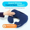 Sunshine Pillows Ergonomic Support Travel Neck Pillow for Sleeping
