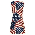 thumbnail image 4 of Clearance Sales Today Joau Womens 4th of July Plus Size Sleeveless T-Shirts Mini Dress American Flag Patriotic Summer Swimsuit Coverups Beach Sundresses Casual Loose Tank Dress, 4 of 5
