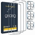 thumbnail image 1 of wonima11 QHOHQ 3 Pack Screen Protector for iPhone 13 Pro Max 6.7" with 3 Pack Tempered Glass Camera Lens Protector, Ultra HD, 9H Hardness, Scratch Resistant, Easy Install - Case Friendly, 1 of 1
