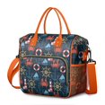 thumbnail image 1 of Summer Nautical Sailing Lunch Bag, Large Insulated Leakproof Cooler Tote with Compass, Tide, and Beacon Patterns for Work or Beach, 1 of 6