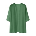 thumbnail image 5 of Short Sleeve Chiffon Cardigans for Women Lightweight Irregular Hem Open Front Cardigan Shrugs Mesh Beach Cover Ups, 5 of 7