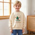 thumbnail image 2 of Gerichy Toddler Baby Boy Girl Christmas Outfit Merry Christmas Letter Sweater Long Sleeve Shirt Sweatshirt Fall Winter Clothes 12M-5T, 2 of 5