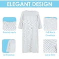 thumbnail image 4 of Personal Touch Women's Adaptive Flannel Backwrap Gown (05 - Small Blue Flowers, XX-Large), 4 of 9