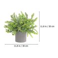 thumbnail image 2 of 1pc Simulation Eucalyptus en Pot Pot Pot de Fleurs Décoratives de Bureau (Vert), 2 of 3