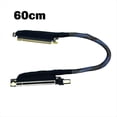 thumbnail image 1 of PCIE 5.0 X16 Graphics Card Extension Cable Silver-Plated PCI-E GEN5 64GT/S Adapter for Enhanced Server Performance 60CM, 1 of 8