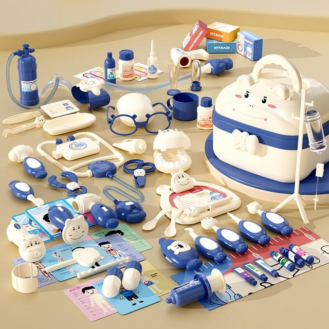 Medical Toy Set Kids Doctor Pretend Role Play Game Kit Simulation Hospital Tools Box