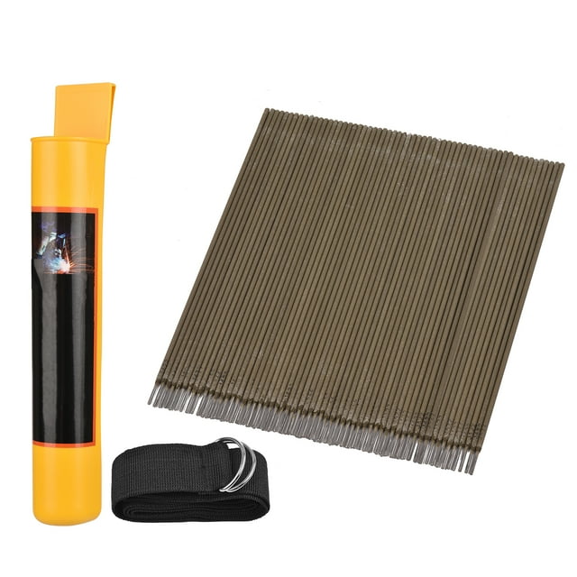 TFixol 60 PCS Welding Rod Set General 2.5x300mm Carbon Steel Electrode Welding Rod for Welding Work Welding Cutting Accessories with Storage Can